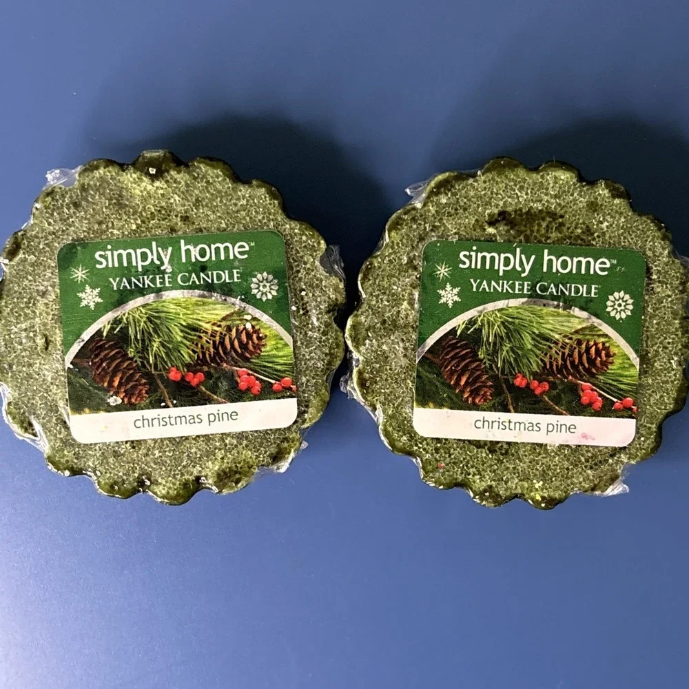 Yankee Candle Wax Tarts Christmas Pine‎ Lot Of 2